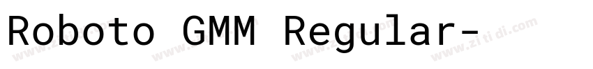 Roboto GMM Regular字体转换